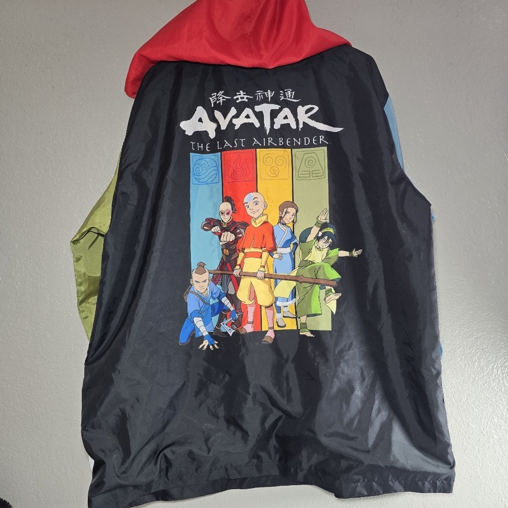 Nickelodeon Avatar: The Last Airbender Colorblock Windbreaker – Size XL – Stylis